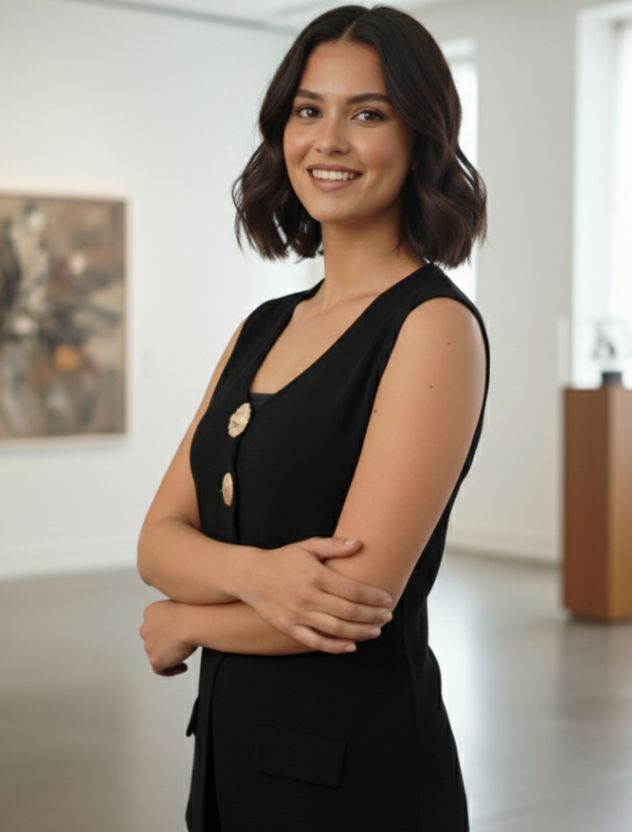 Elegant black sleeveless blazer top