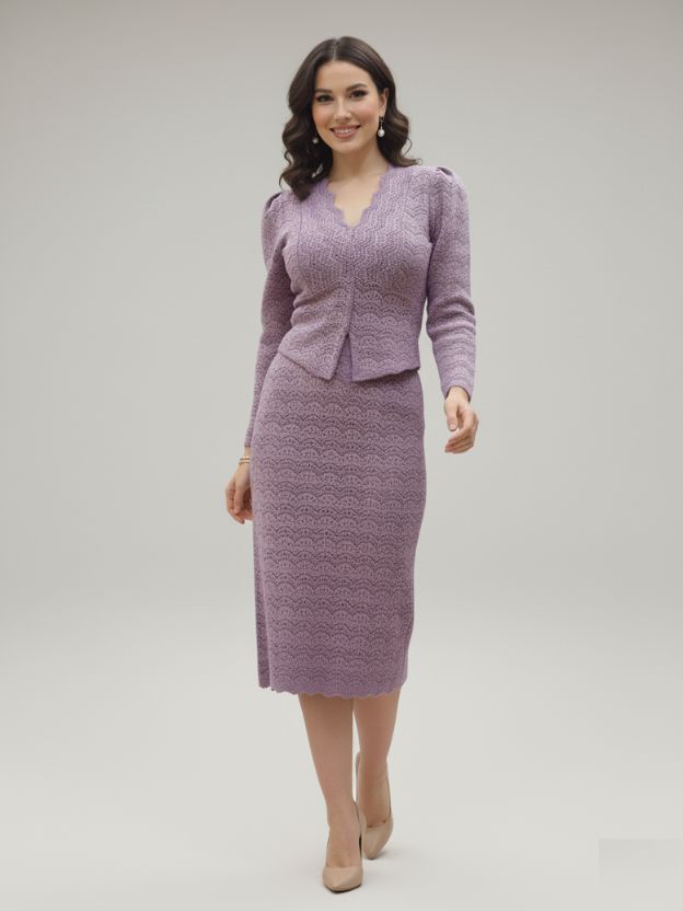 Lavender Knit Two-Piece Set