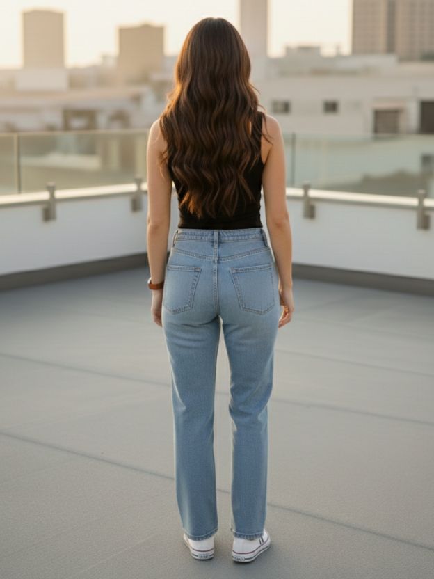 Sleek Square Neck Fitted Crop Top