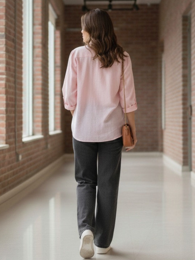 Women’s Embroidered Oversized Shirt