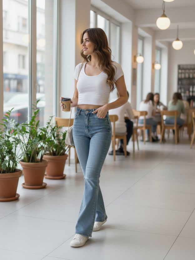 Classic Fitted Crop Tee – Everyday Essential