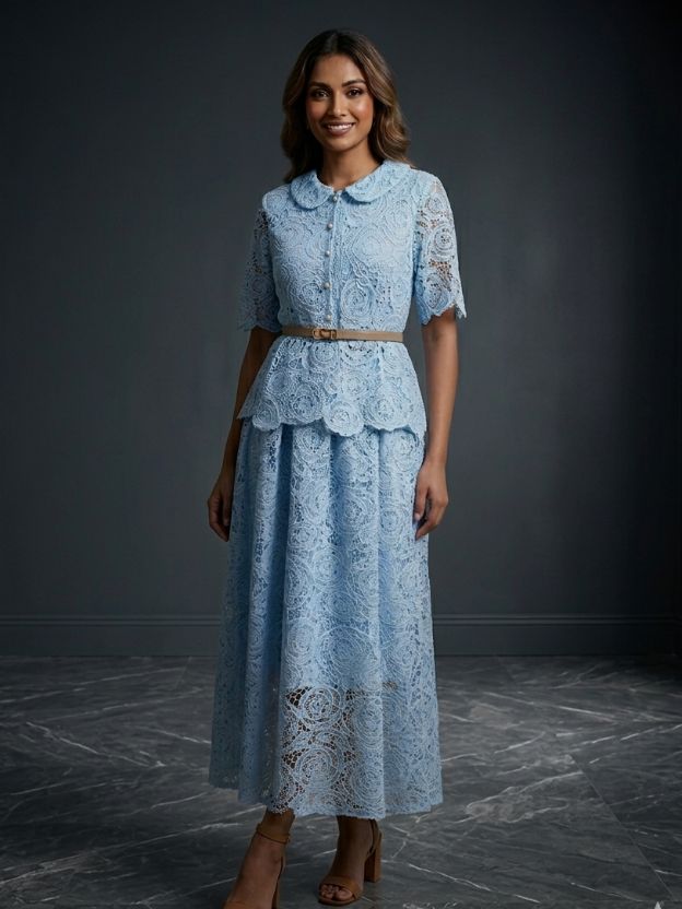 Feminine Fit Skirt & Top Set