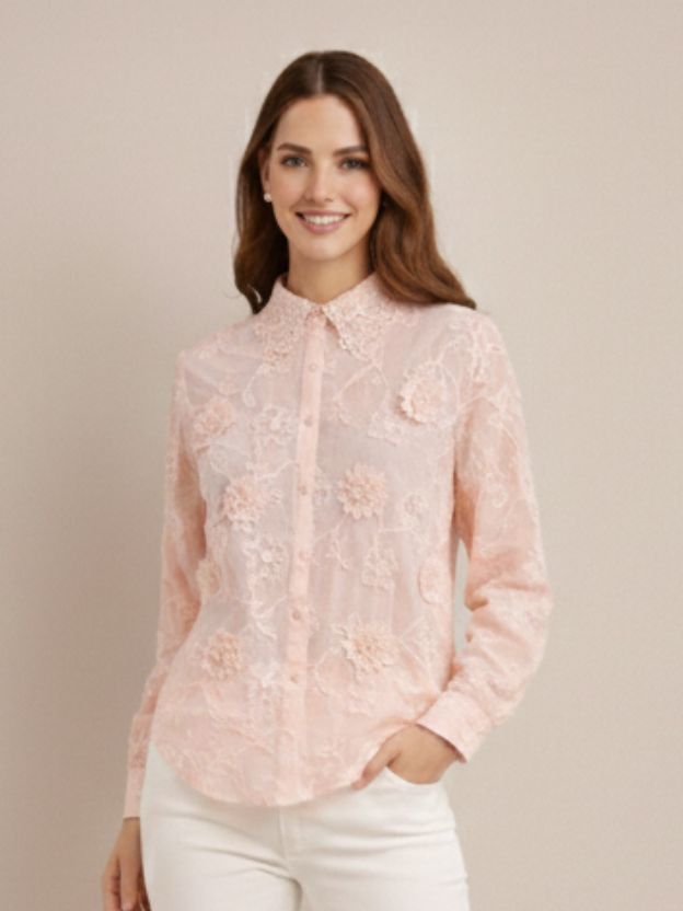 Elegant Textured Statement Shirt