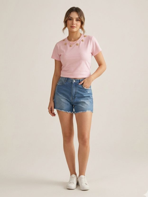 Inseam Cotton Chino Shorts – Classic Fit