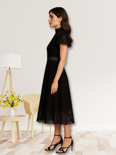 Eternal Velour Charm Black Lace Ensemble