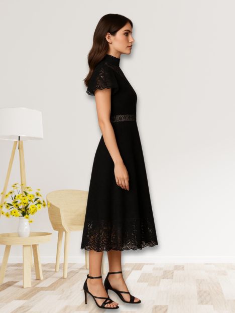 Eternal Velour Charm Black Lace Ensemble