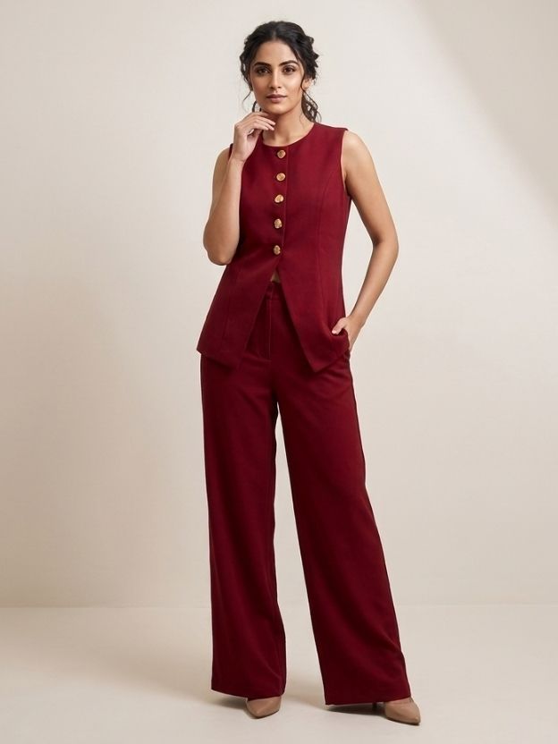Crimson Muse Tailored Co-Ord Set