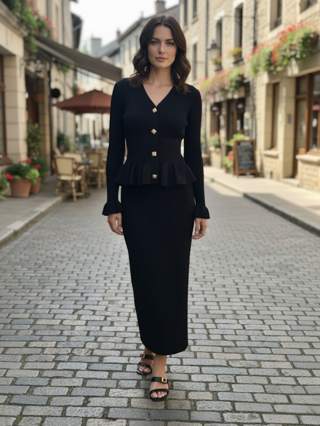 Chic Cable Knit Loungewear Set