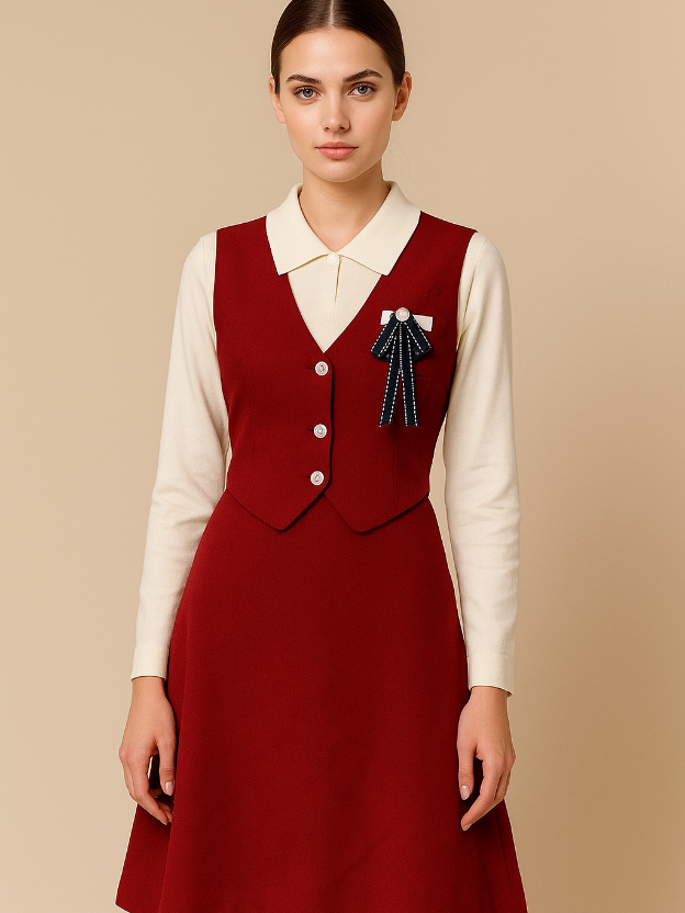 Ruby Aura maroon corset