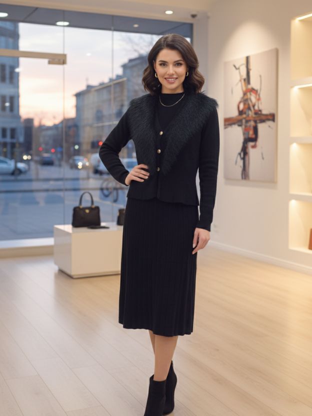 Chic Checks and Classic Black Elegance