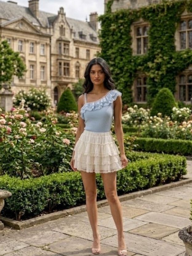 Velvet Charm Ruched Mini Skirt
