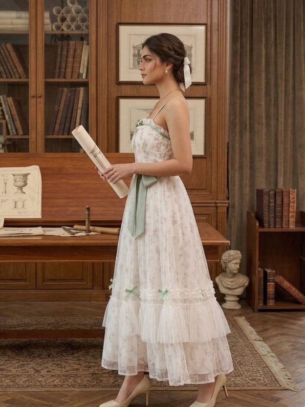 Ethereal Bloom Midi Dress