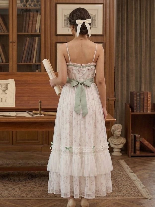 Ethereal Bloom Midi Dress