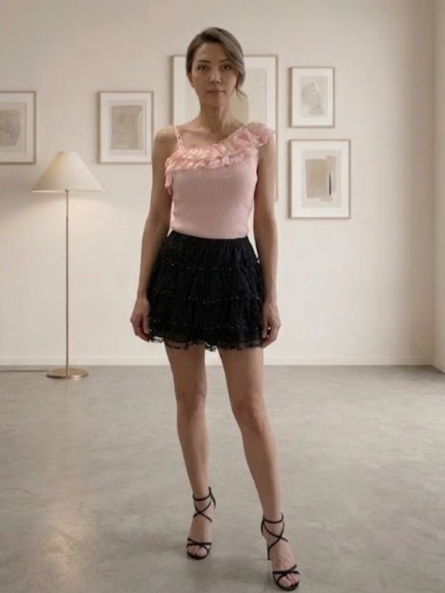 Velvet Charm Ruched Mini Skirt