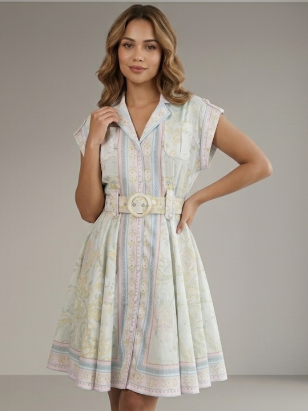 Ethereal Grace Fit & Flare Dress