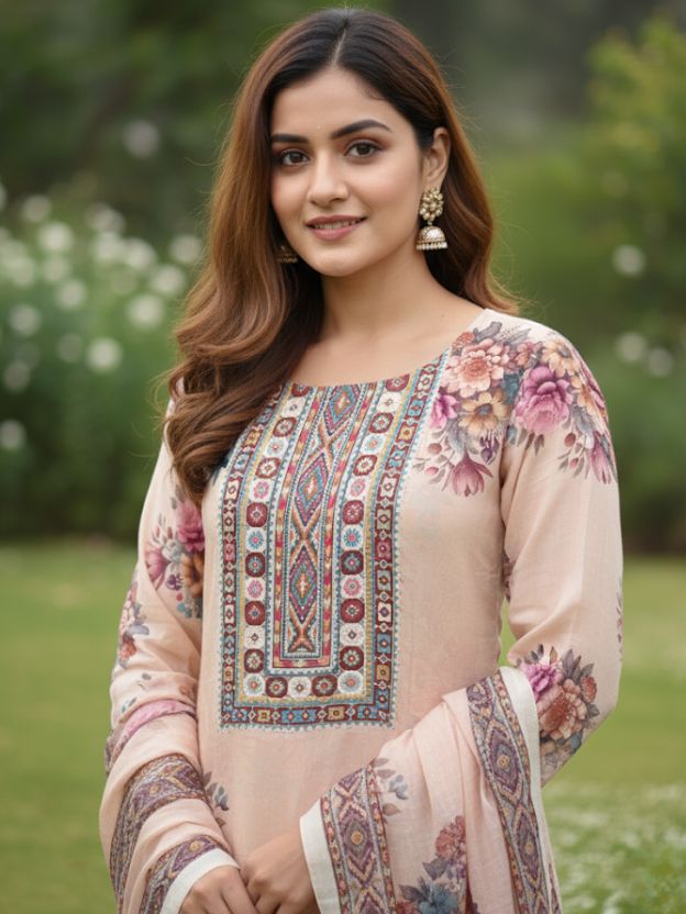 Blush Ivory Floral co-ords set