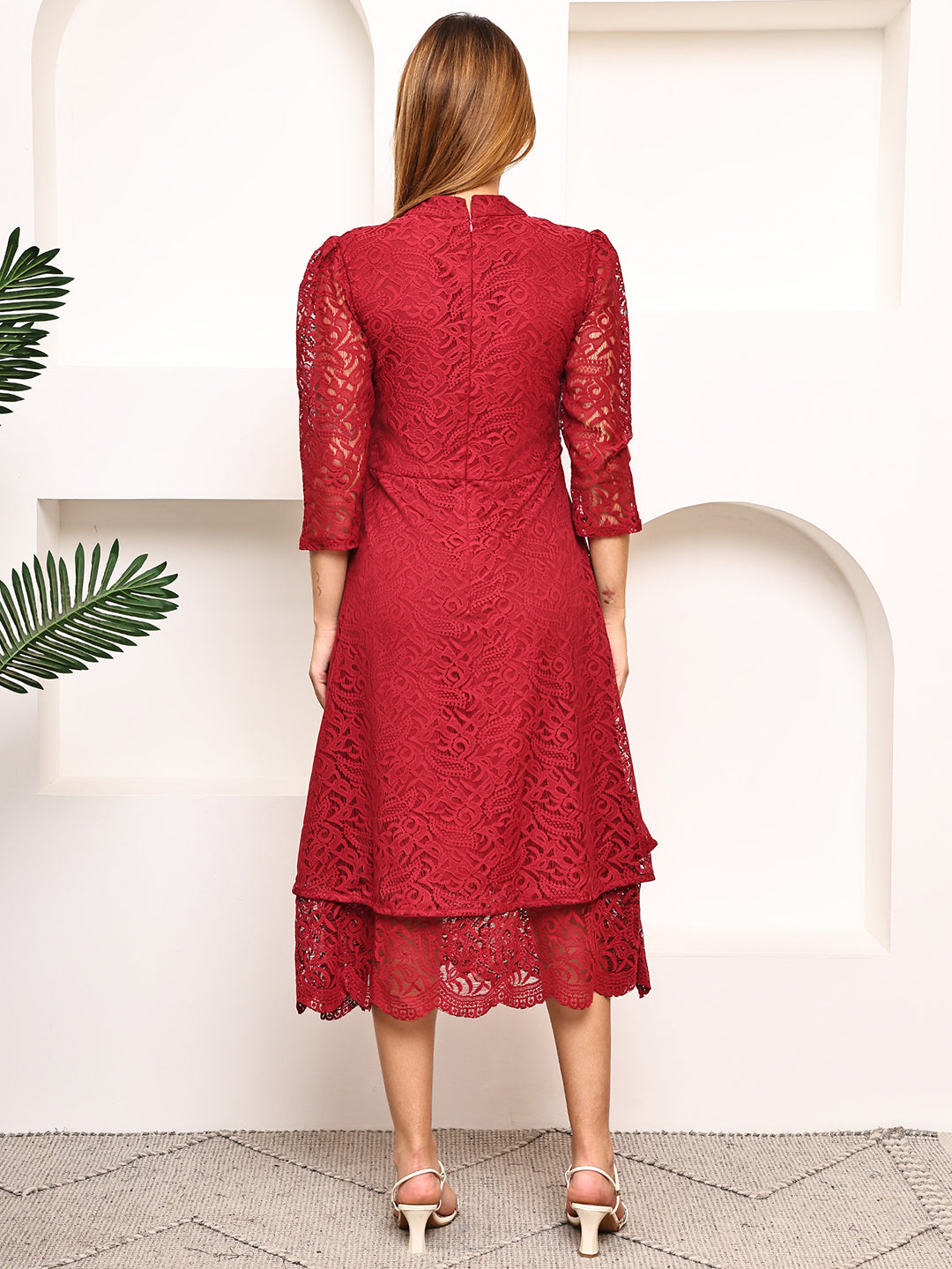 Fit & Flare Midi Dress