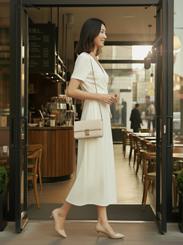 Soft Whisper White skirt top