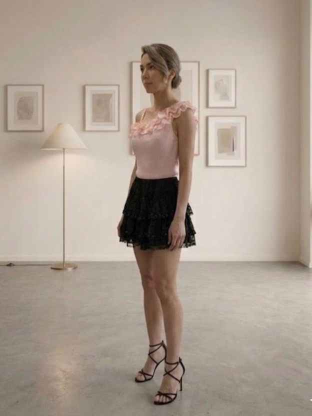 Velvet Charm Ruched Mini Skirt