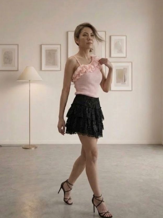 Velvet Charm Ruched Mini Skirt