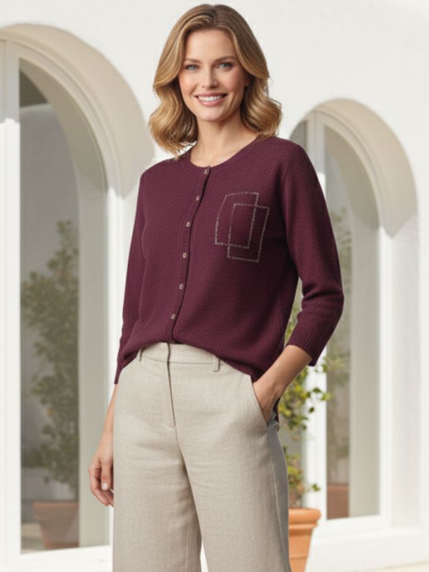 Elegant Button-Down Knit Top