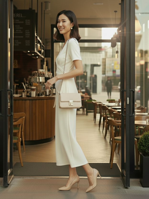 Soft Whisper White skirt top