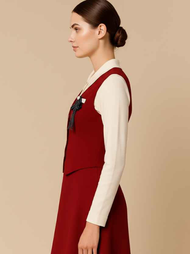 Ruby Aura maroon corset