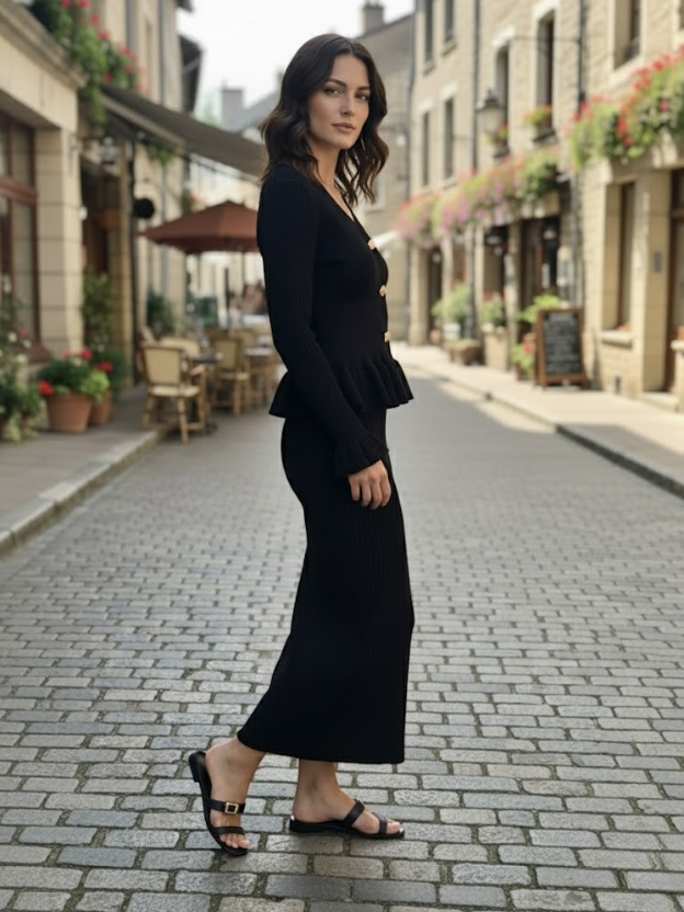 Chic Cable Knit Loungewear Set