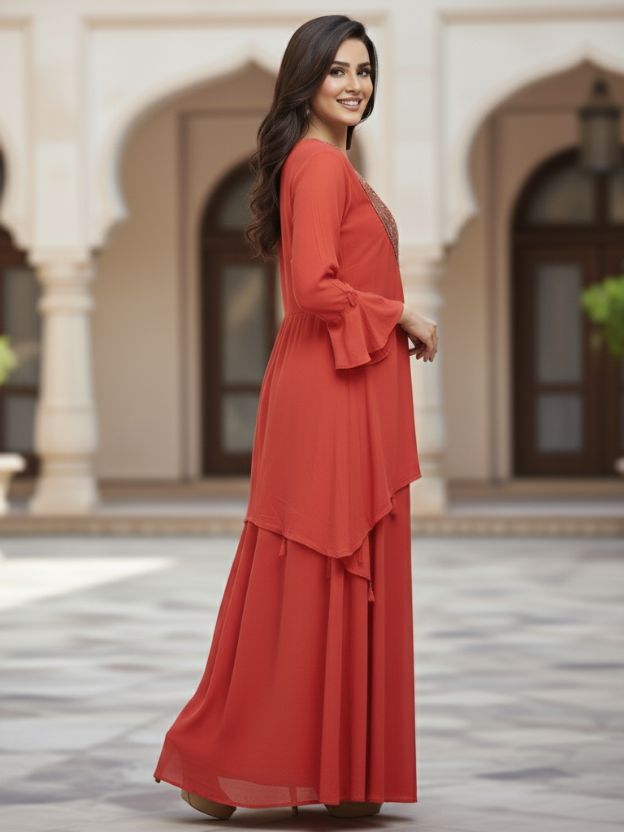 Rust orange plazoo co-ord set