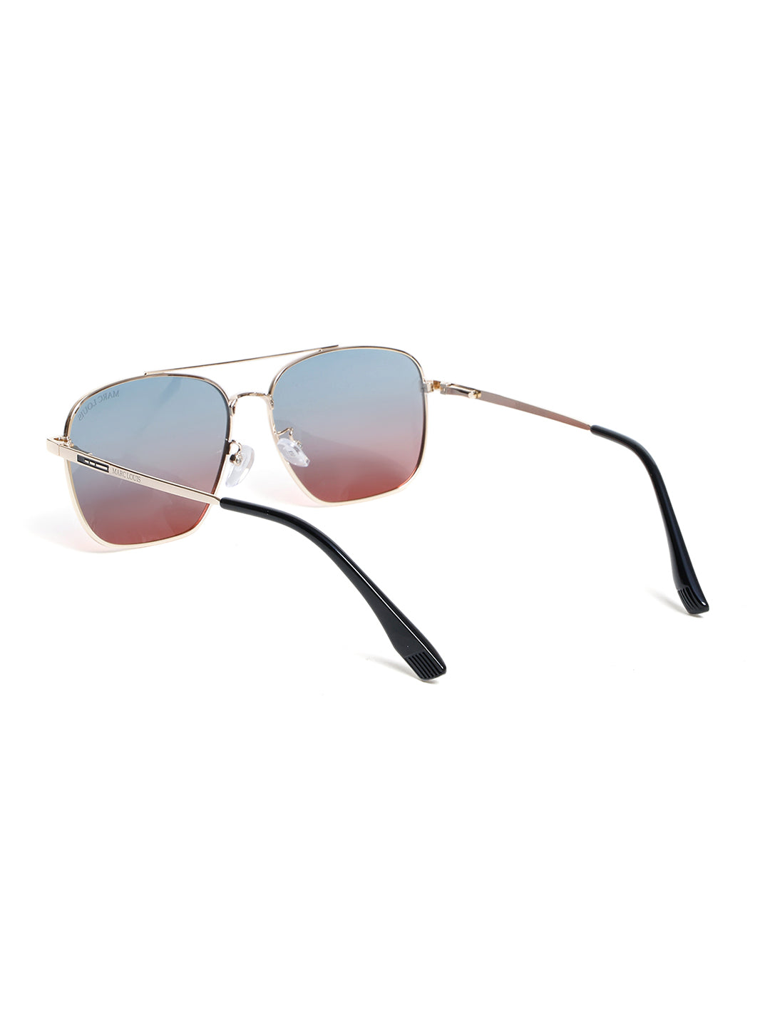 Unisex Polarised and UV Protected Aviator Sunglasses 9301 GOLDEN BLACK PINK SG