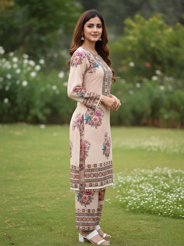 Blush Ivory Floral co-ords set