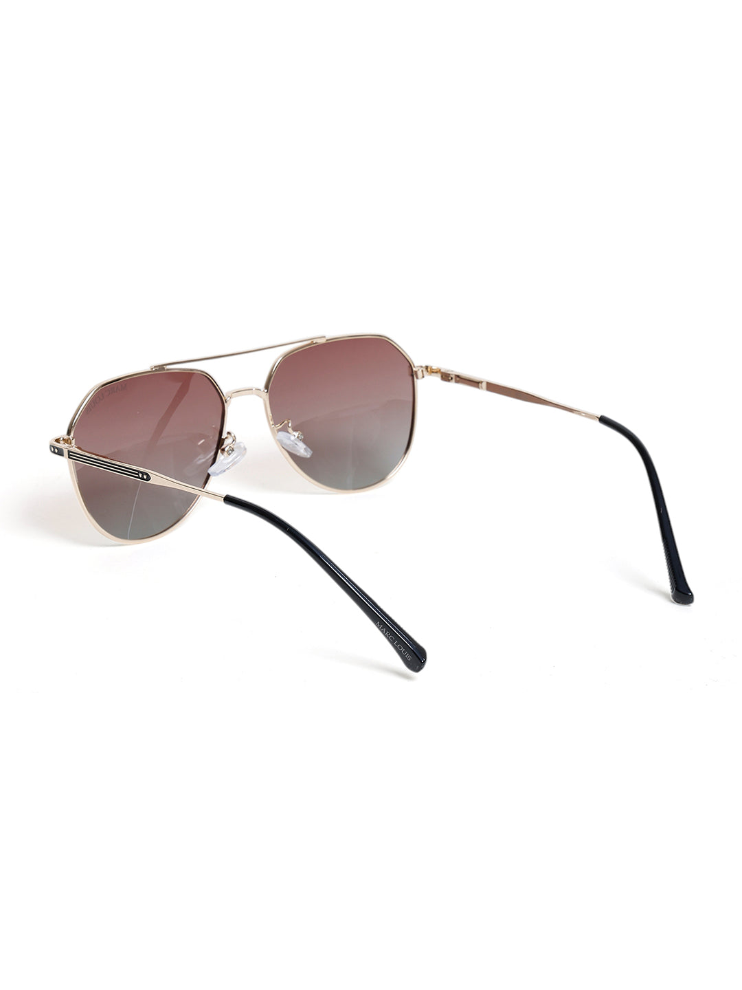 Unisex Aviator Sunglasses and UV Protected Lens MARC LOUIS 9163 GOLDEN BROWN SG