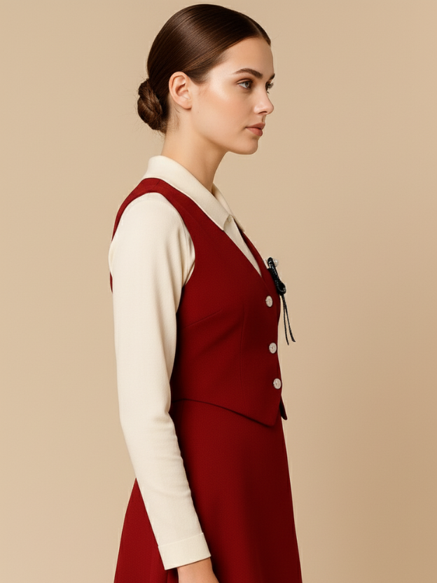 Ruby Aura maroon corset