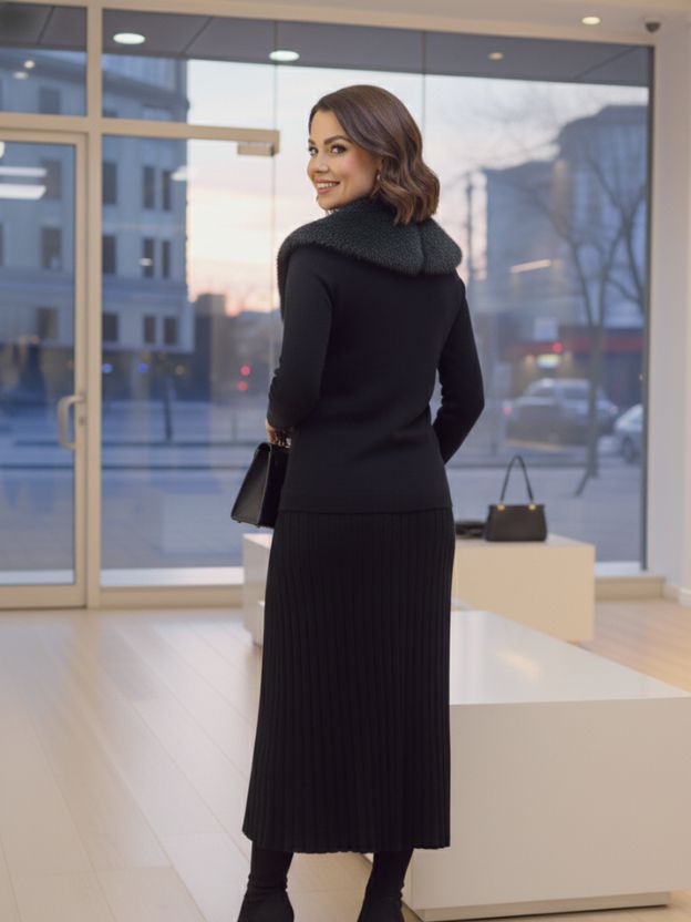 Chic Checks and Classic Black Elegance