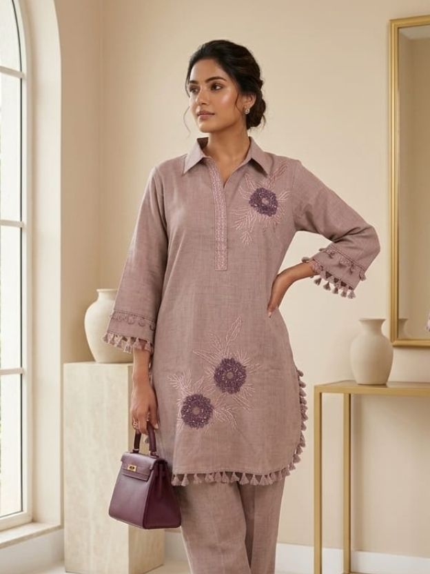 Bloom Grace Embroidered Co-Ord Set