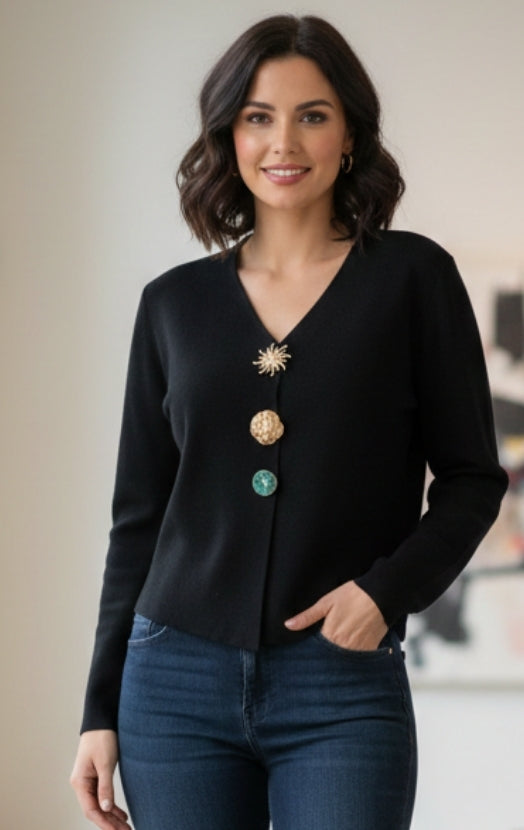 Women’s Dressy V-Neck Top – Stylish Office Wear Blouse