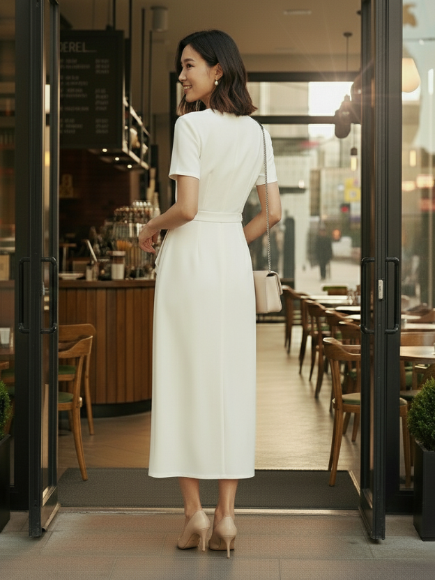 Soft Whisper White skirt top