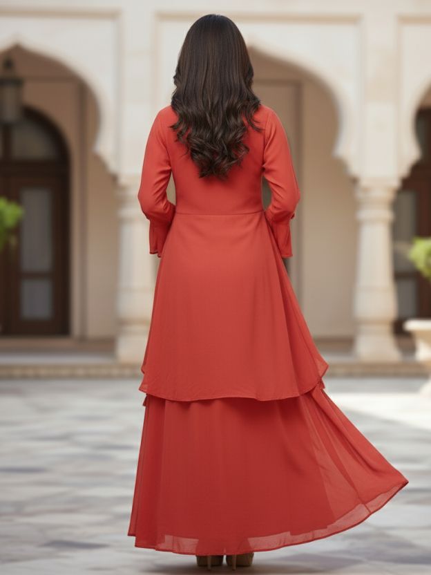 Rust orange plazoo co-ord set