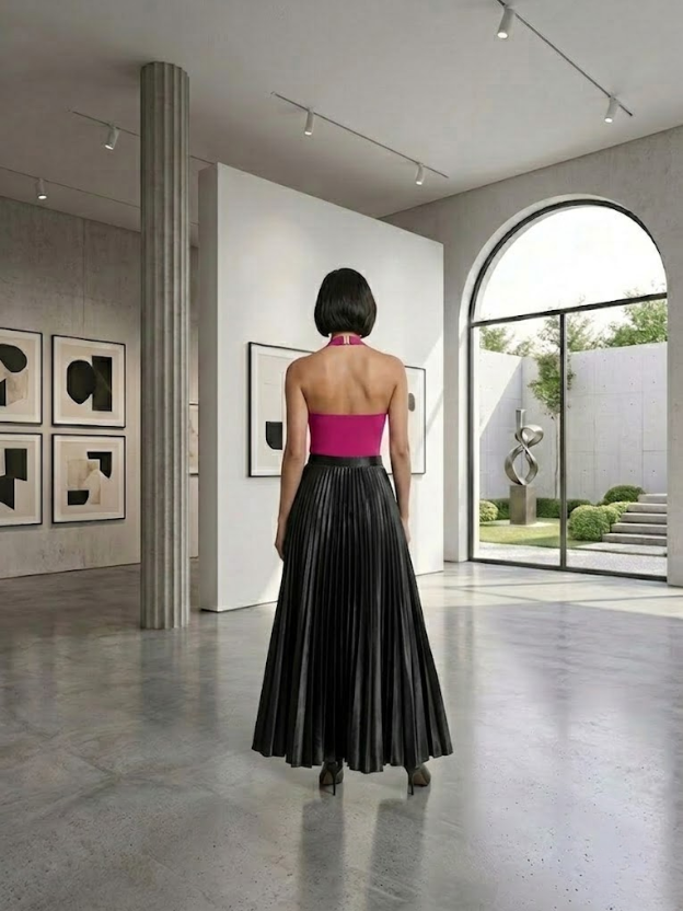 Elegant Twist-Neck Statement Top