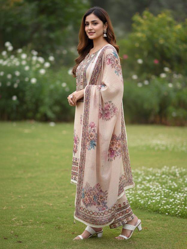 Blush Ivory Floral co-ords set