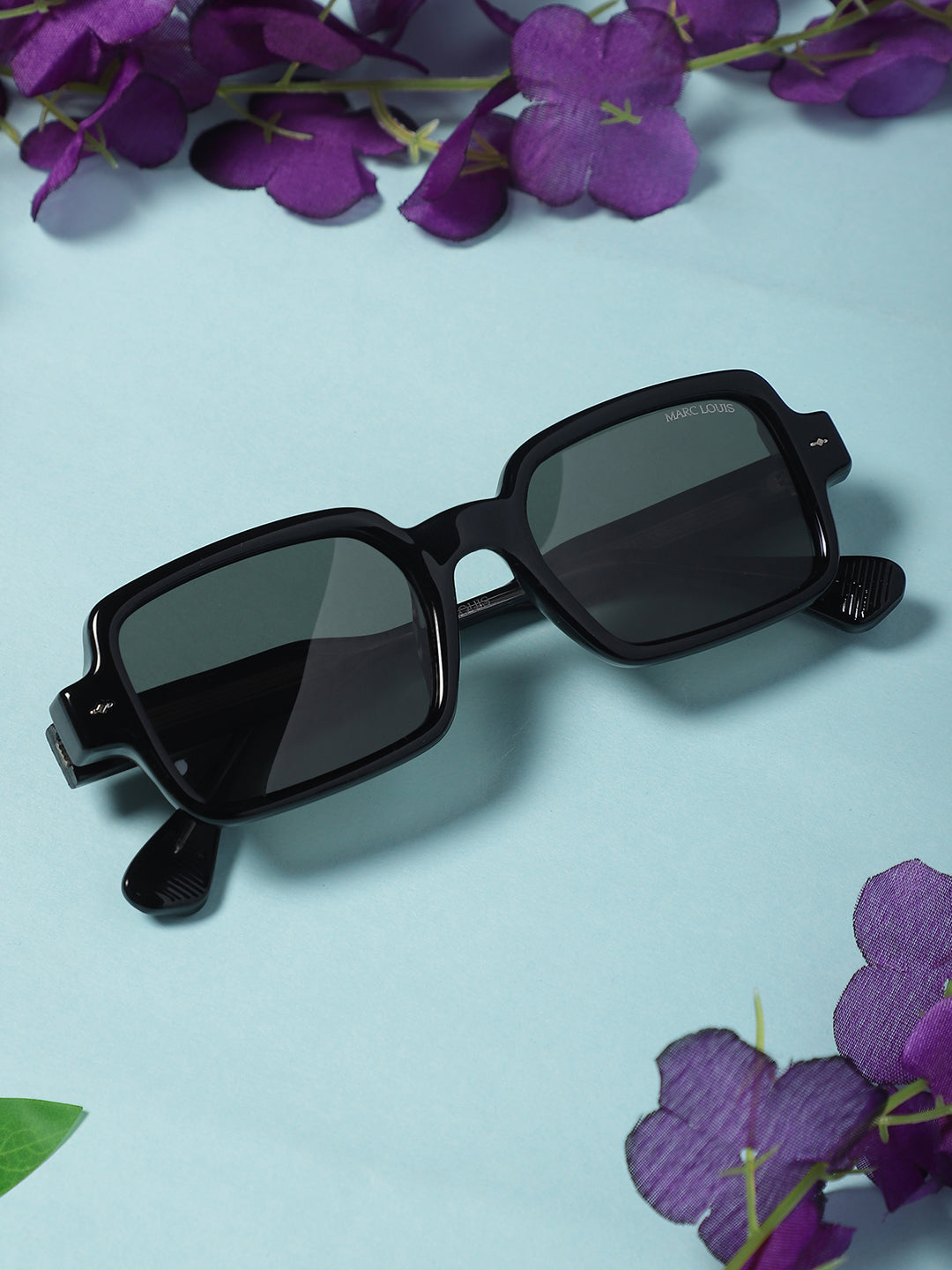 Unisex Square Sunglasses with UV Protected Lens ML 669803 C01 Black SG