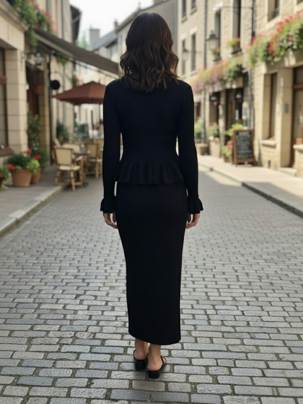 Chic Cable Knit Loungewear Set