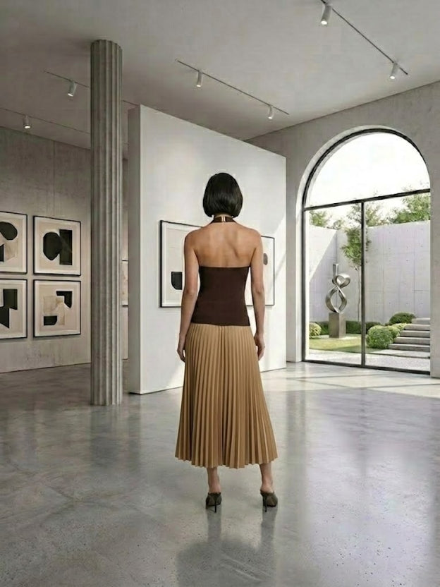 Elegant Twist-Neck Statement Top