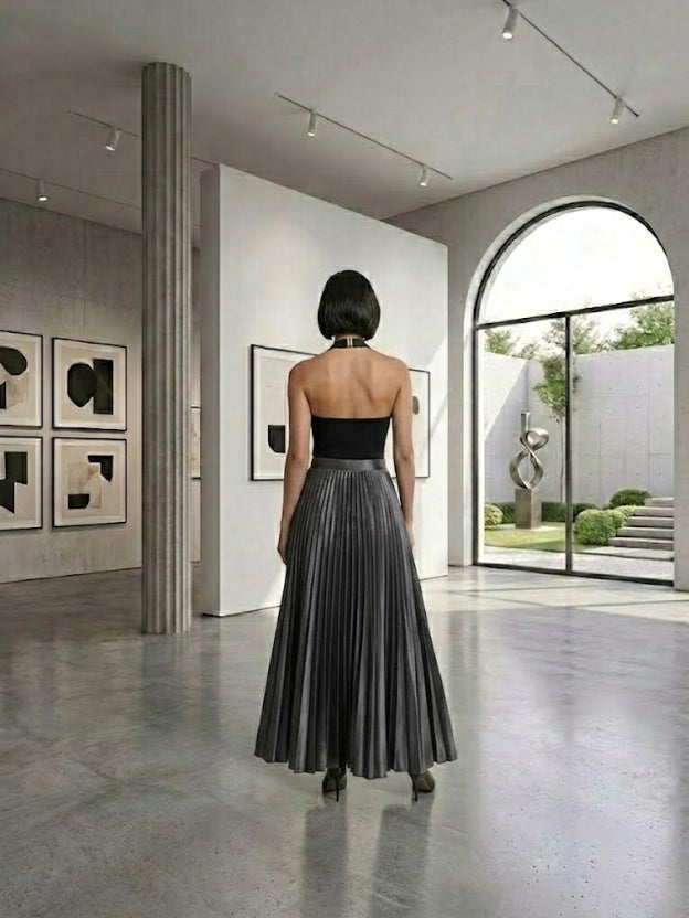 Elegant Twist-Neck Statement Top