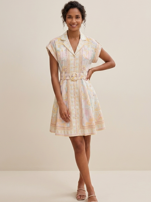 Ethereal Grace Fit & Flare Dress