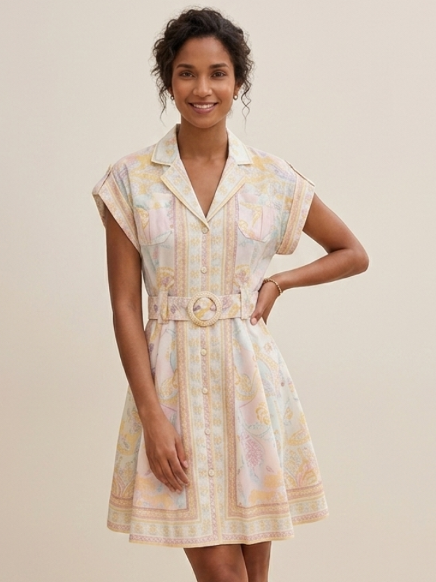 Ethereal Grace Fit & Flare Dress