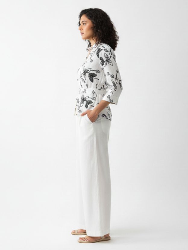 Elegant Printed Co-Ord Set with Tailored Silhouette