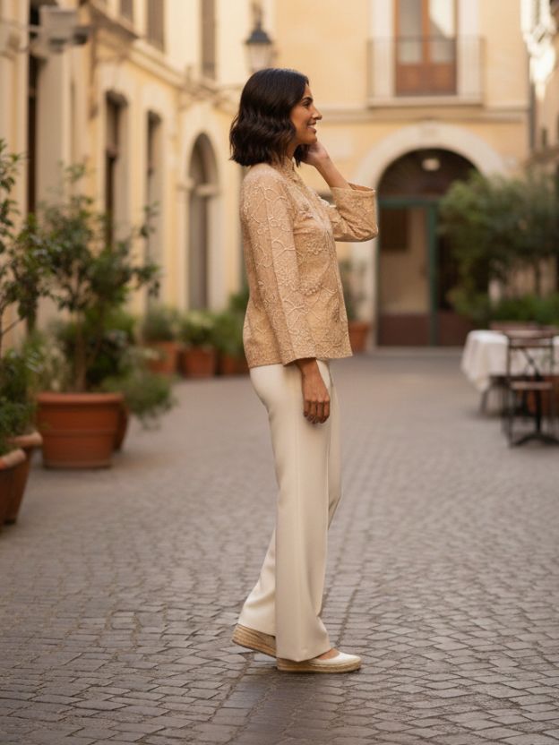 Elegant Textured Statement Shirt