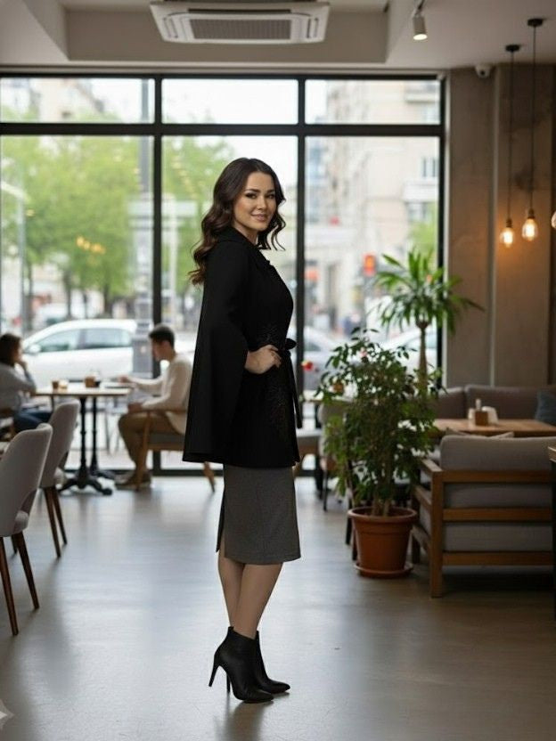 Luxury Embellished Belted Shrug