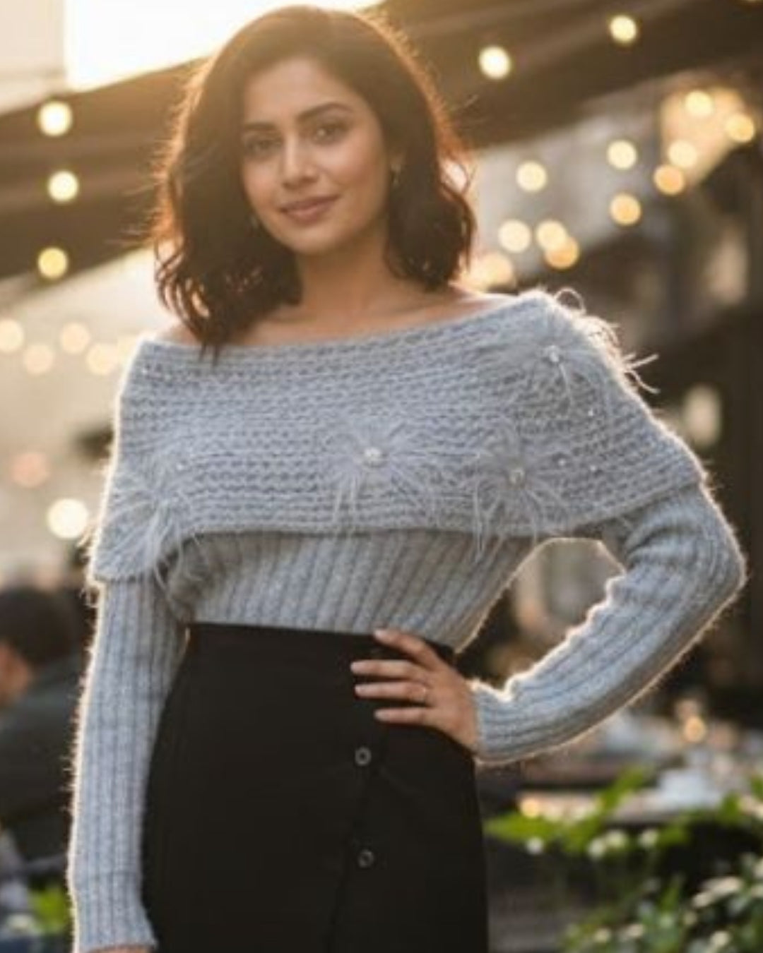 Soft Knit Off-Shoulder Sweater Top for Women
